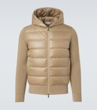 Moncler Tricot down-paneled virgin wool cardigan