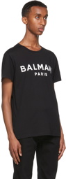 Balmain Black Printed Logo T-Shirt