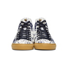 Gucci Navy Sea Storm High-Top Sneakers