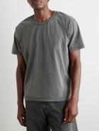 mfpen - New Garment-Dyed Brushed Organic Cotton-Jersey T-Shirt - Gray