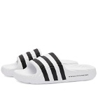 Adidas Men's ADILETTE 22 Sneakers in White/Core Black