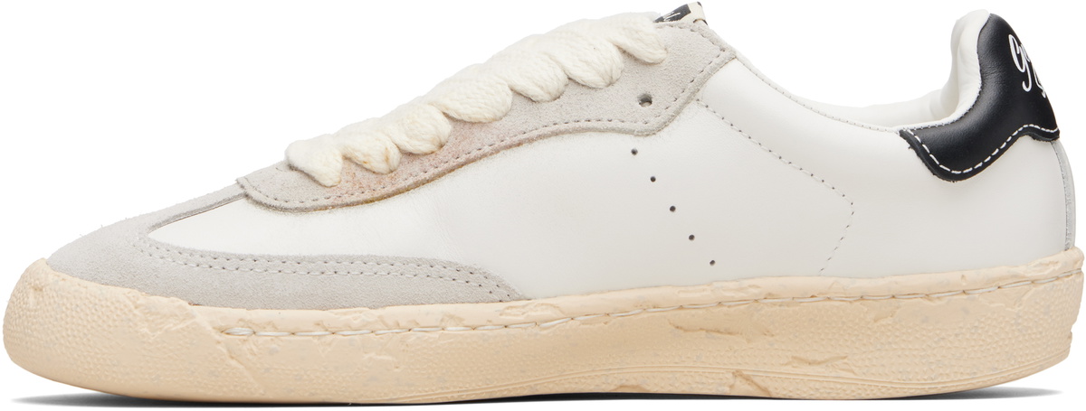 Maison MIHARA YASUHIRO White 'Francis' Past Sole Mixed Material Low-Top Sneakers