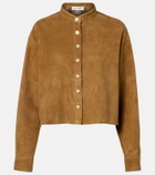 Nour Hammour Lucien suede cropped jacket