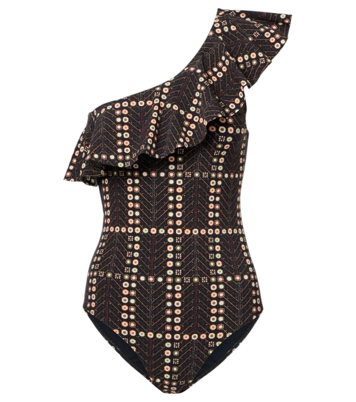 Photo: Marant Etoile Siciliyage ruffled one-shoulder swimsuit