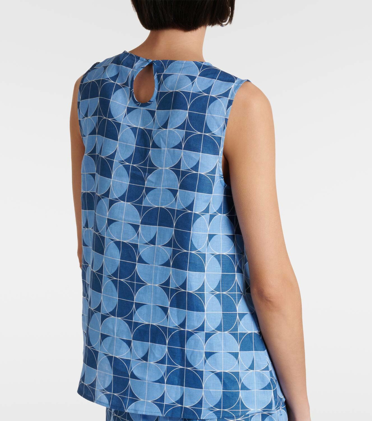 Max Mara Giusy printed linen top Max Mara