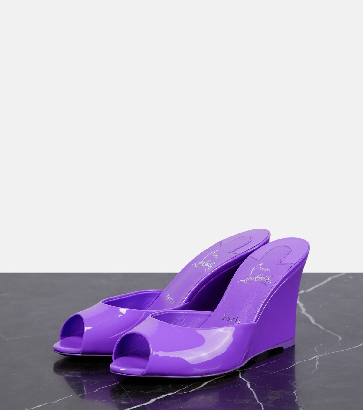 Christian Louboutin Me Dolly Zeppa patent leather sandals