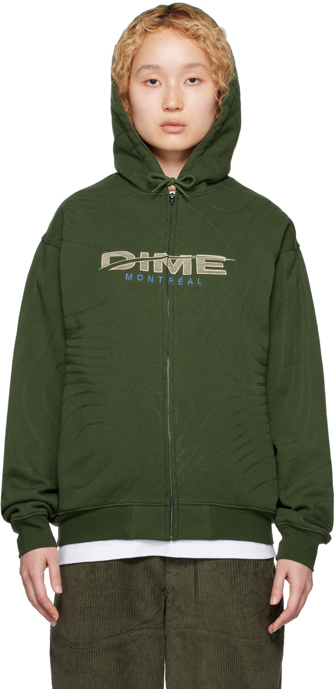 Dime Green Speedy Zip Hoodie