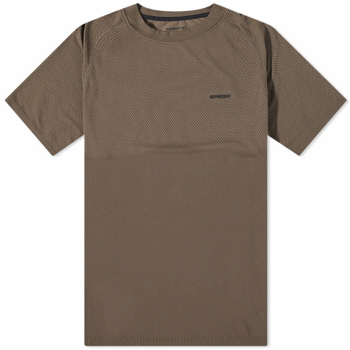 Photo: Represent Men's Seamless T-Shirt in Dark Oak