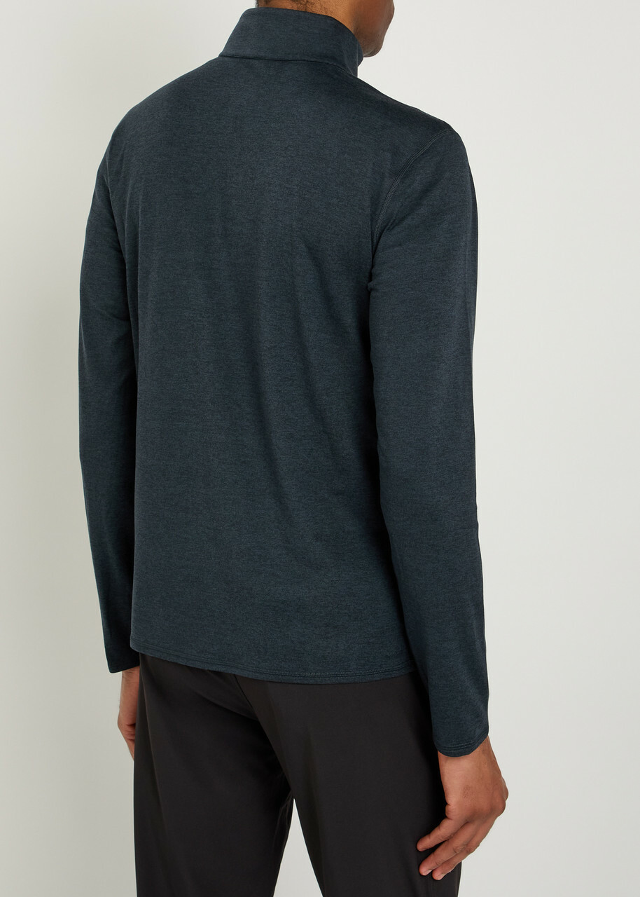 Vuori Ponto Half-zip Jersey Sweatshirt Navy