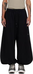 LU'U DAN Black Baggy Bontans Sweatpants