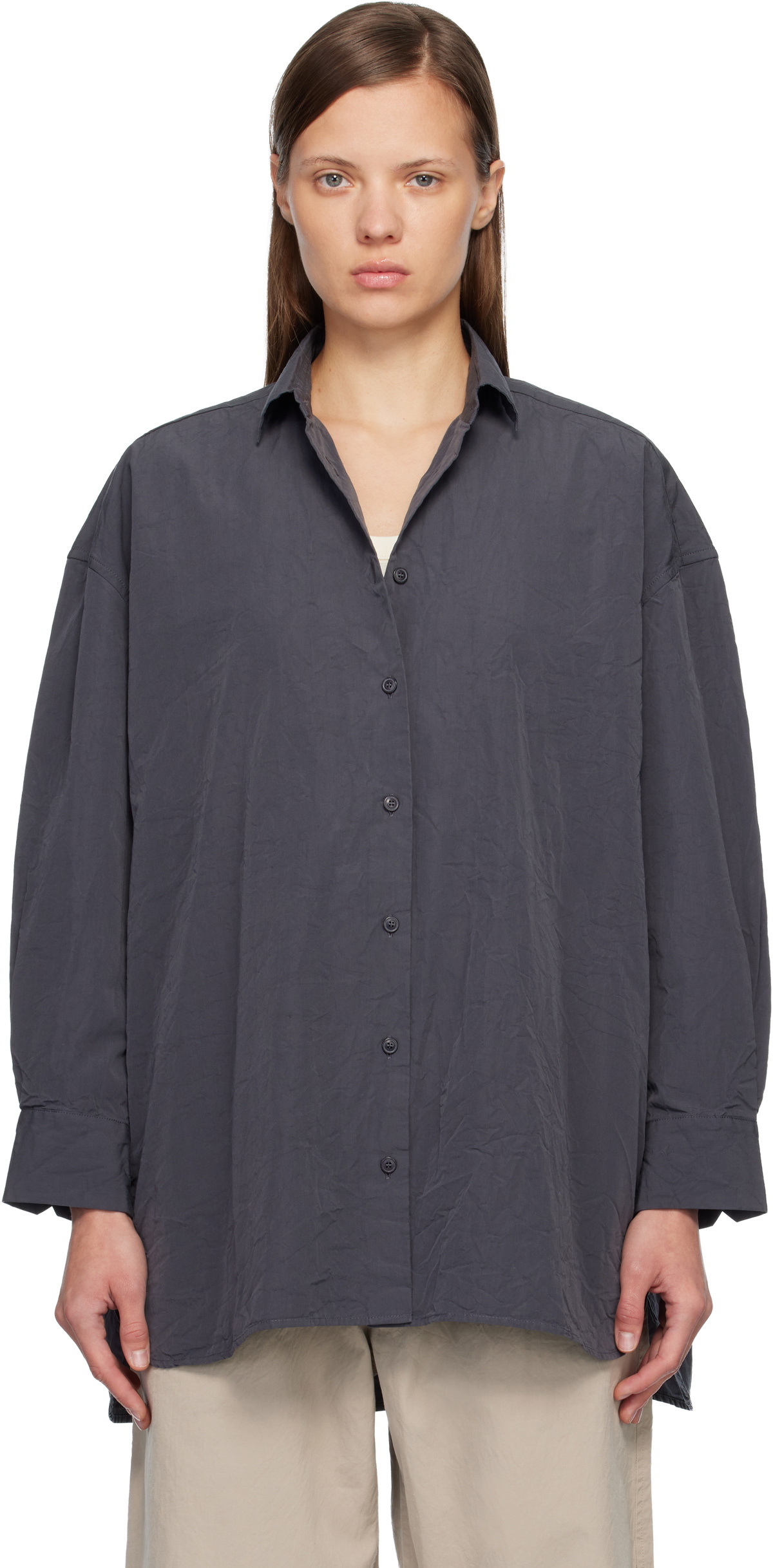 CASEY CASEY Navy Hamnet Shirt
