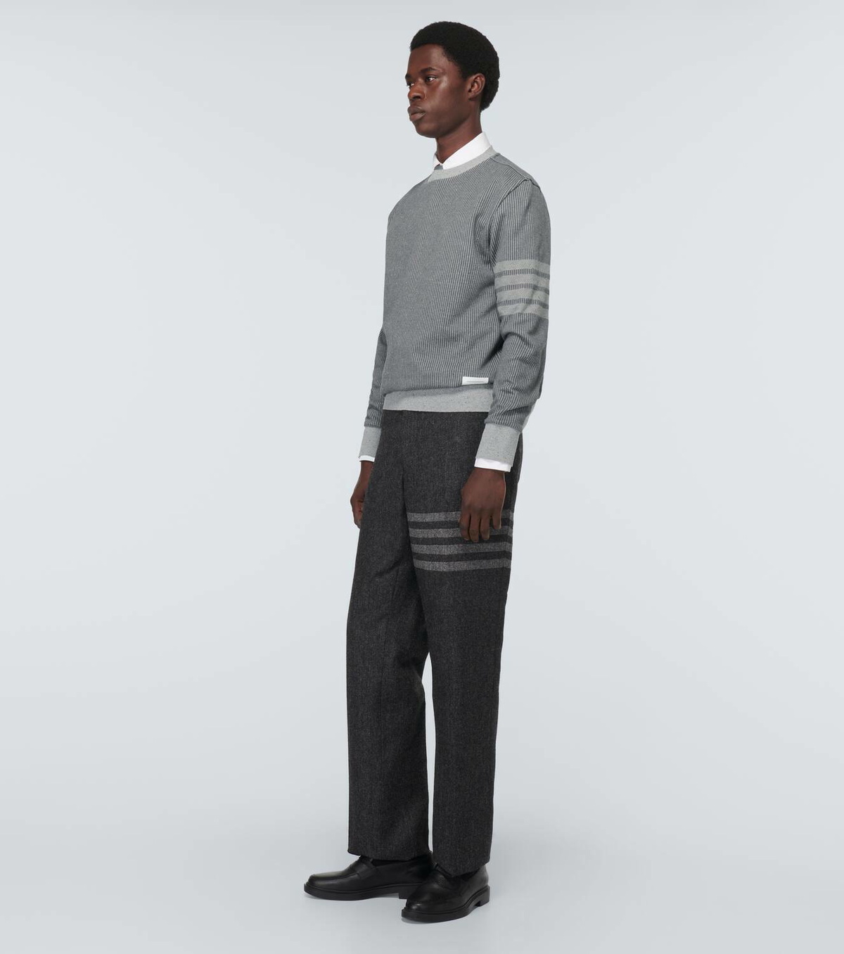 Thom Browne White Cotton Sweatshirt main image 0