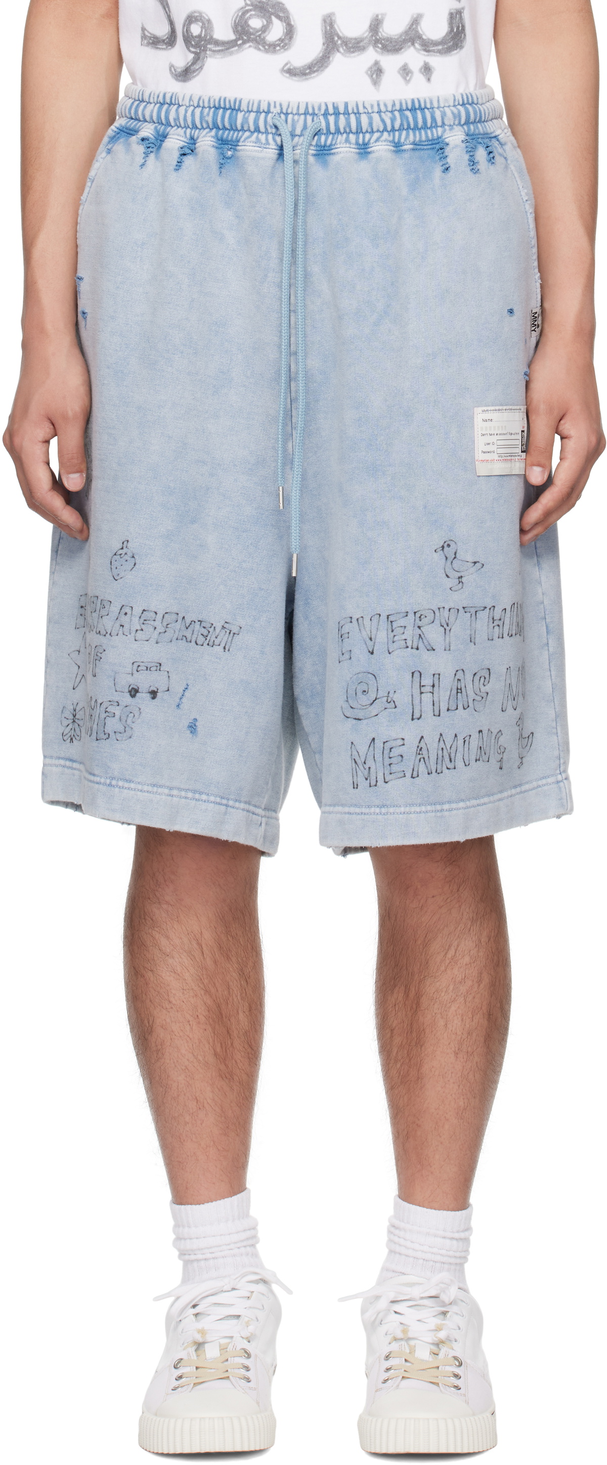 パンツ MAISON MIHARA YASUHIRO BLEACHED SHORTS Maison Mihara Yasuhiro Pants - NUBIAN
