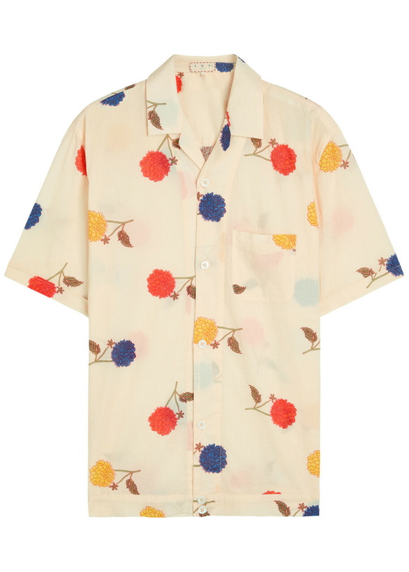 Photo: Smr Days Parasio Floral-print Cotton Shirt White
