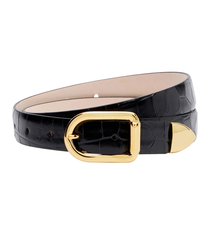 Photo: Déhanche Mija croc-effect leather belt