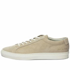 Common Projects Men's Achilles Low Suede Sneakers in Off White
