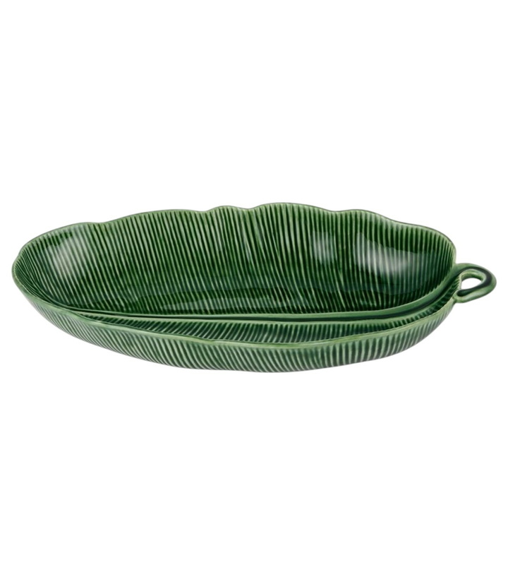 Photo: Bordallo Pinheiro Folhas Banana Leaf Large earthenware salad bowl