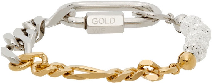 Photo: IN GOLD WE TRUST PARIS SSENSE Exclusive Bold & Thin Figaro Chain Bracelet