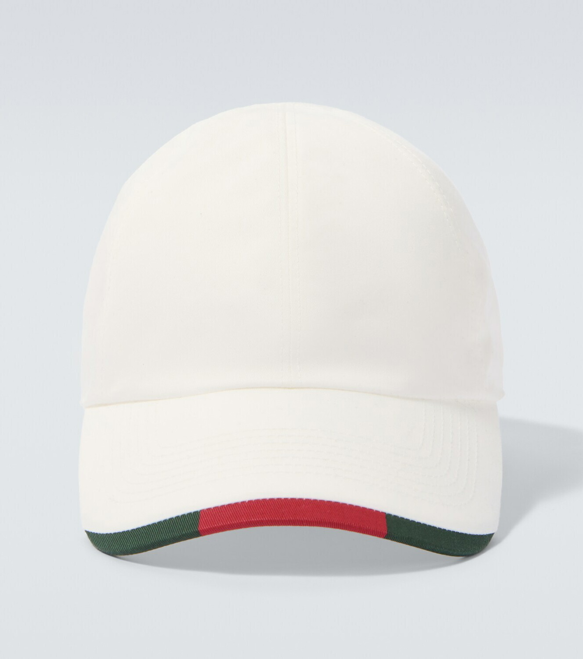 Gucci Web Stripe cotton-blend baseball cap