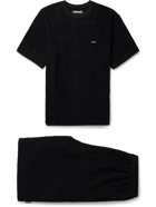 NEIGHBORHOOD - Cotton-Blend Terry Pyjama Set - Black