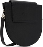Vivienne Westwood Black Half Moon Saddle Bag