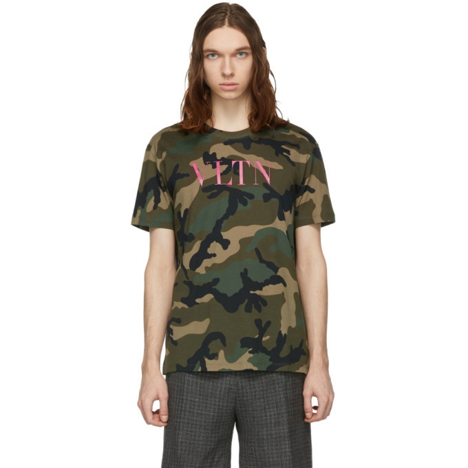 Photo: Valentino Green Camo VLTN T-Shirt