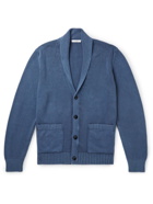 Boglioli - Shawl-Collar Cotton Cardigan - Blue