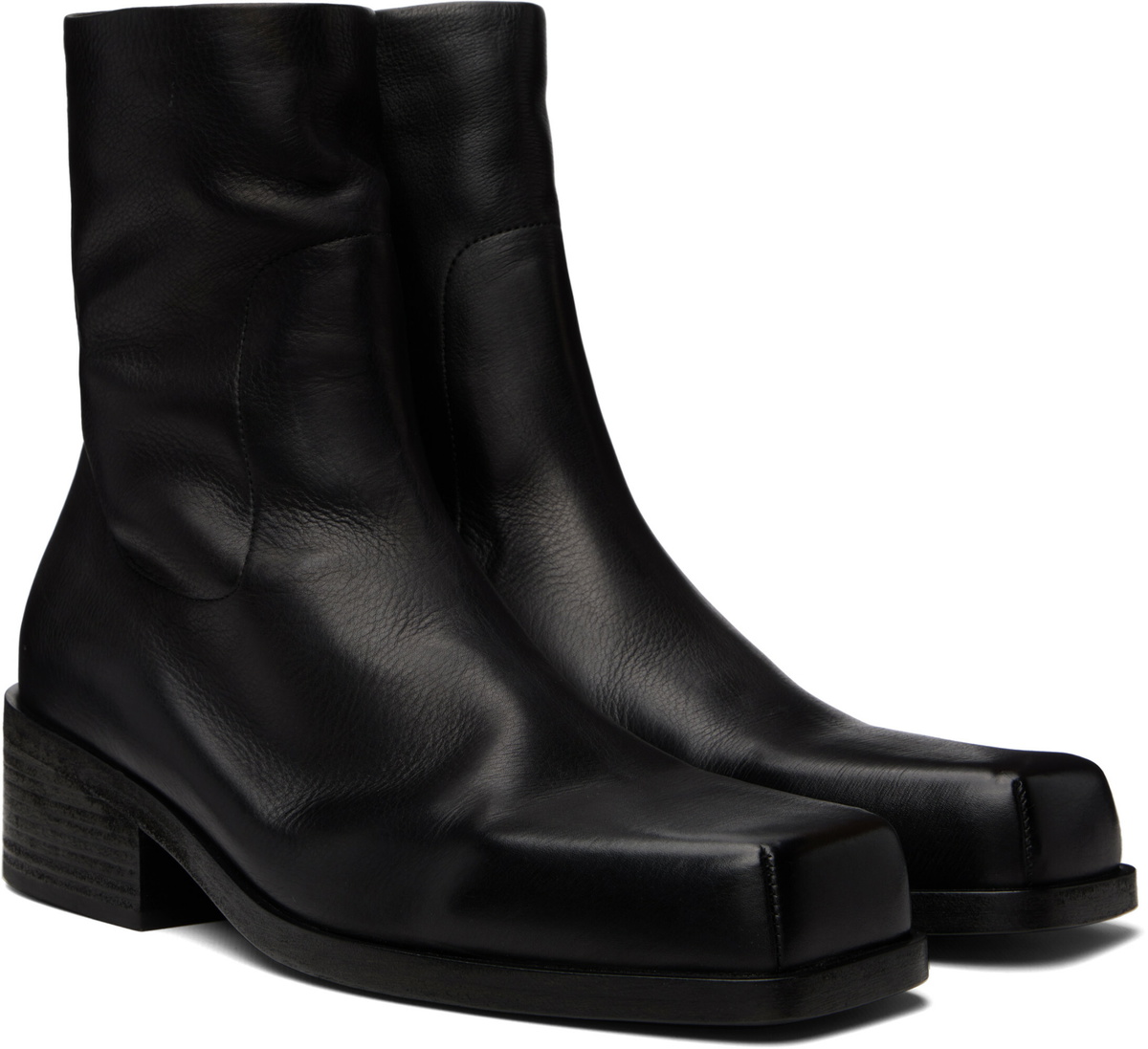 Marsèll Black Cassello Ankle Boots