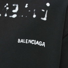 Balenciaga Men's Bleed Logo Popover Hoodie in Black/White