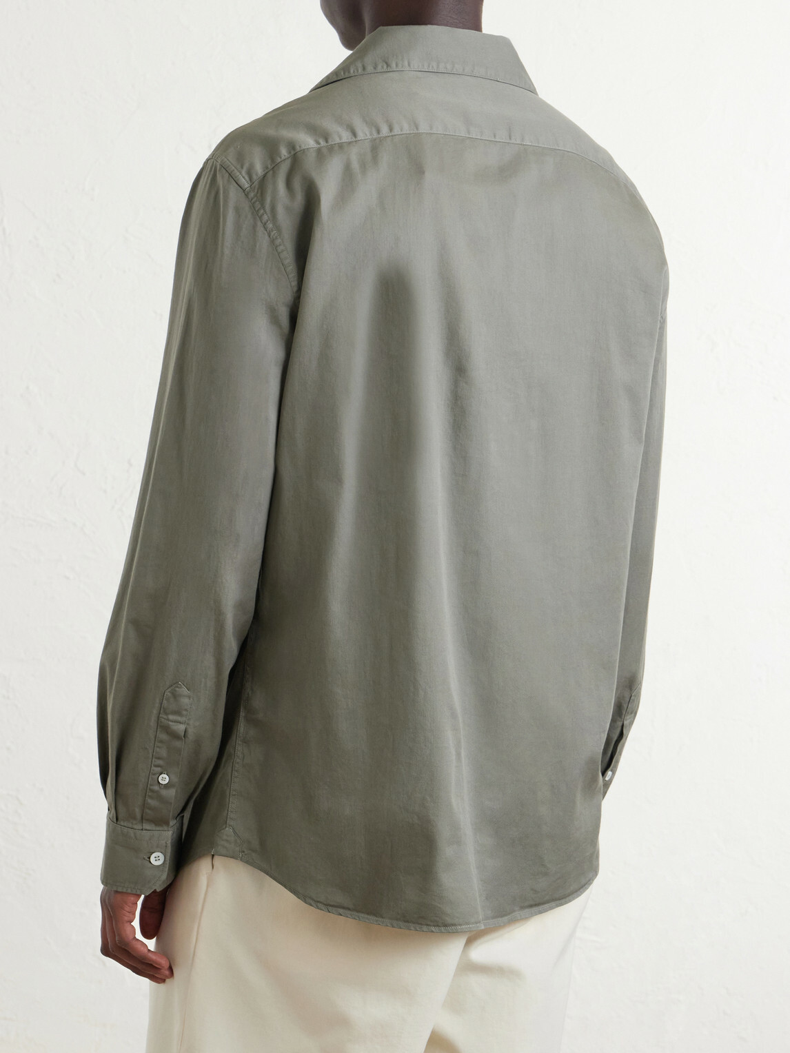 Brunello Cucinelli - Cotton-Twill Shirt - Green
