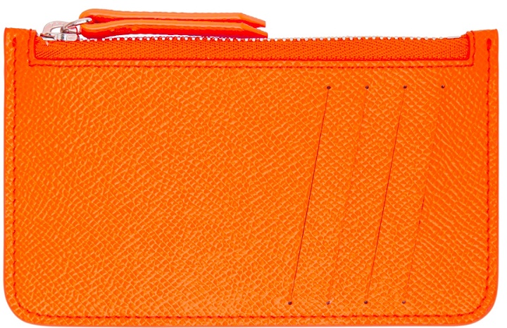 Photo: Maison Margiela Orange Zip Card Holder