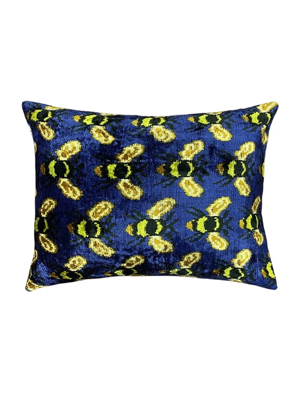 Photo: Les-Ottomans Bees Velvet Cushion