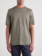 Zegna - Oasi Knitted Linen T-Shirt - Brown