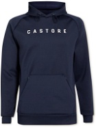 Castore - Garcia Slim-Fit Logo-Print Tech-Jersey Golf Hoodie - Blue