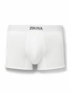 Zegna - Stretch-Cotton Boxer Briefs - White