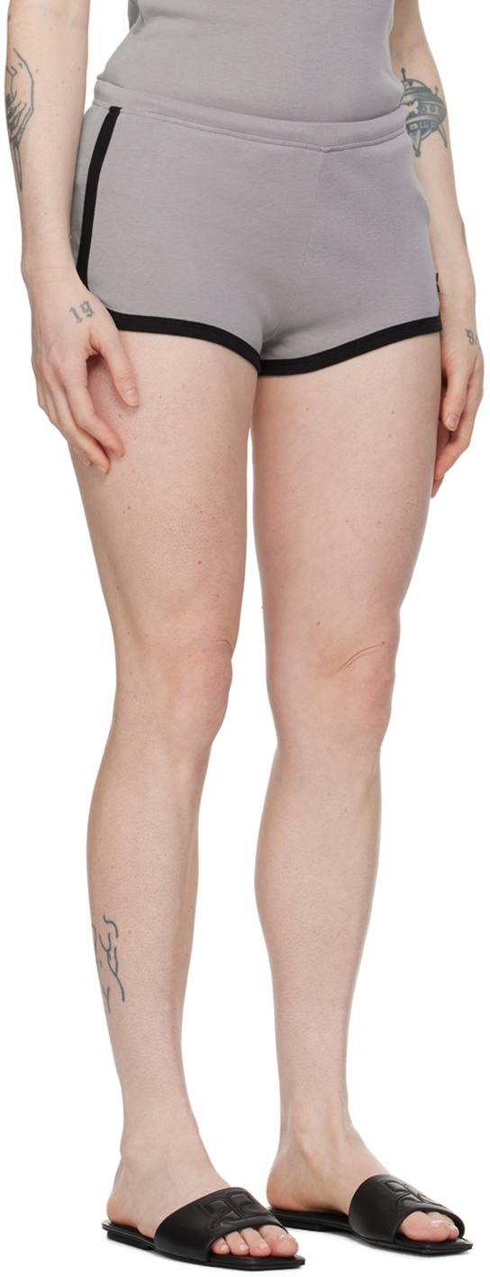 Courrèges Gray Contrast Shorts