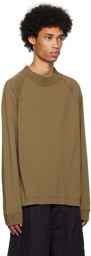 MHL by Margaret Howell Khaki Raglan Long Sleeve T-Shirt