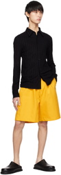 Carlota Barrera Yellow Drawstring Shorts