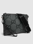 GUCCI Gg Jumbo Leather Crossbody Bag