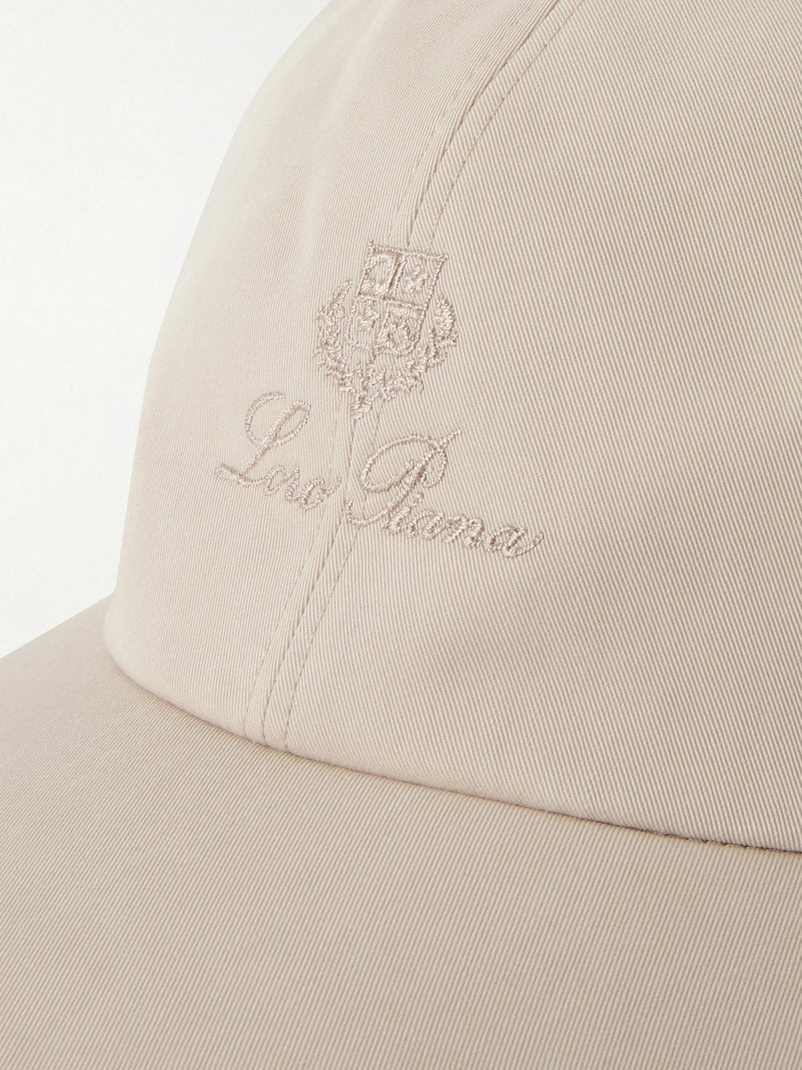 Loro Piana - Logo-Embroidered Rain System® Cotton-Blend Twill Baseball Cap - Neutrals
