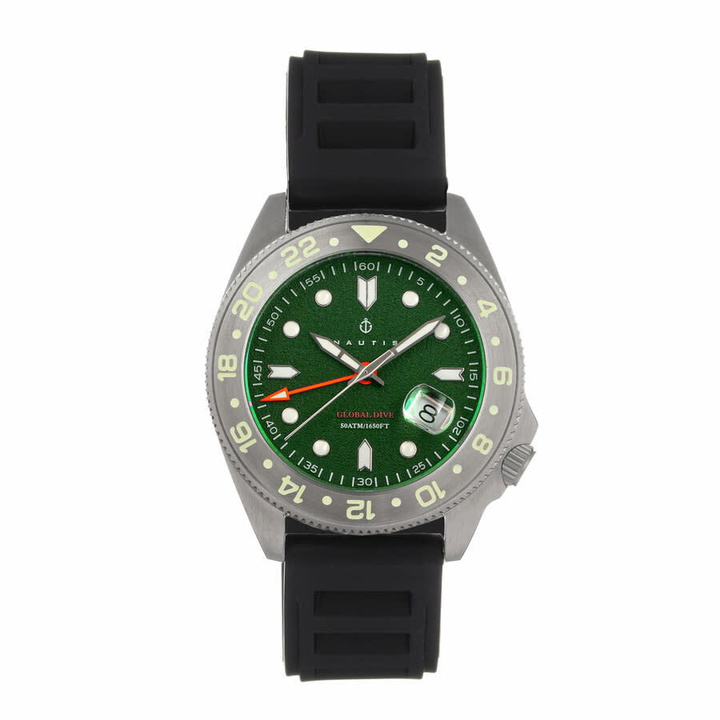 Photo: Nautis Global Dive Green Dial Mens Watch 18093R-D