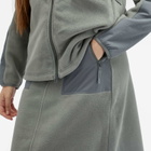 Snow Peak Women's Double Face Fleece Skirt in Grey