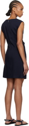 MSGM Navy Twisted Minidress
