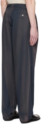 JiyongKim Navy Sun-Bleached Trousers
