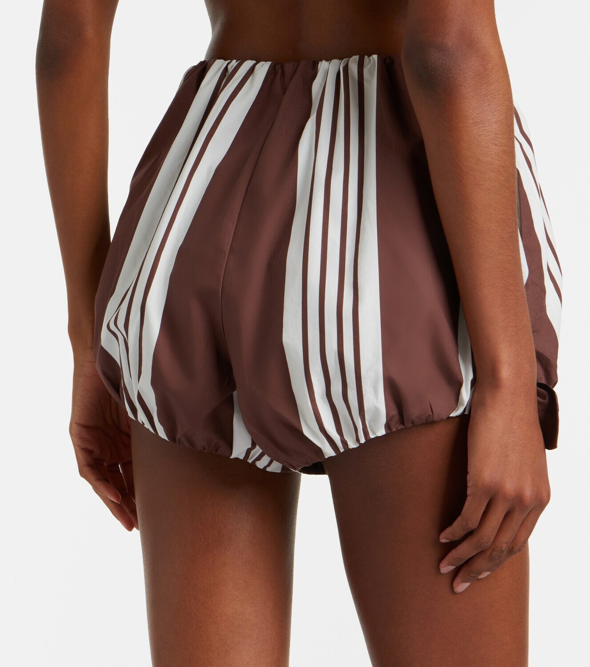 Posse Rosie striped cotton shorts
