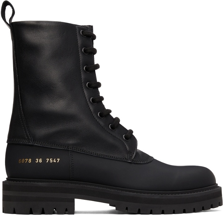 Photo: Common Projects Black Technical Boots