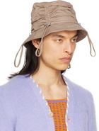 Jacquemus Beige Le Raphia 'Le Bob Lacos' Bucket Hat