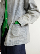 KAPITAL - Liberty Striped Denim Overshirt - Blue