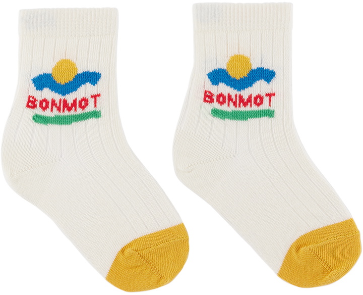 Photo: Bonmot Organic Kids White Sunset Socks