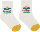 Bonmot Organic Kids White Sunset Socks
